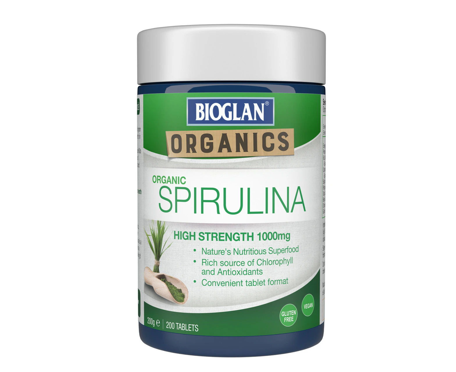 Bioglan Spirulina 1000MG Tabs 200