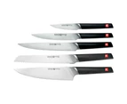 6pc Kamati Avant-Garde Kitchen/Chef Knife/Knives Block Set w/Tablet Holder/Slide