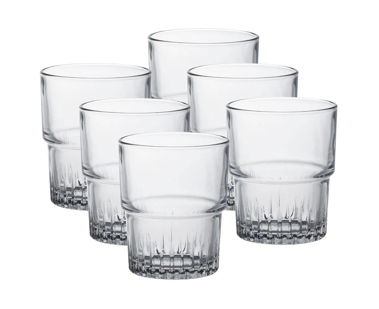 Duralex Empilable Set Of 6 Tumbler Glasses   6.5X8cm   - 160ml