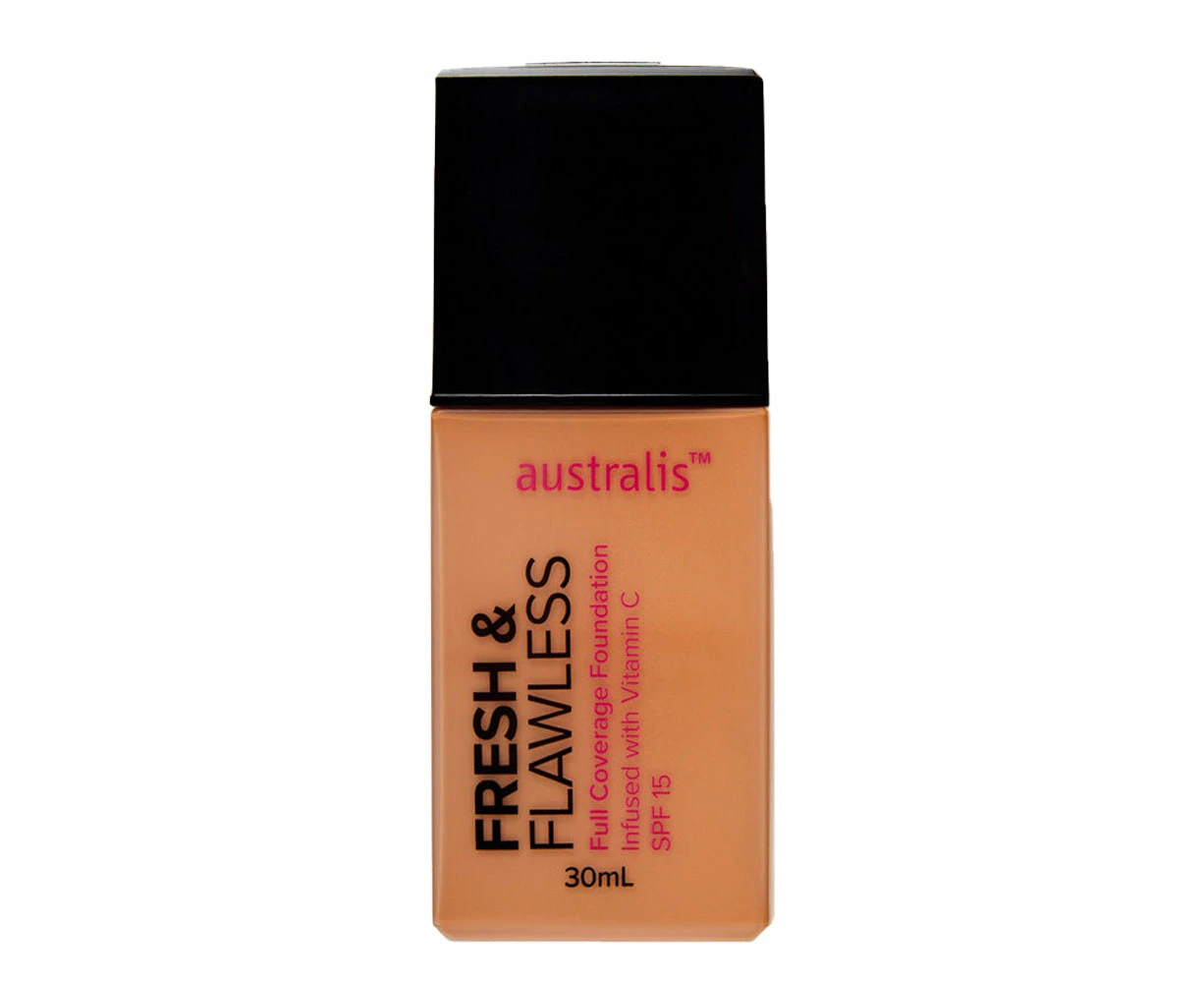 Australis Fresh & Flawless Full Coverage Foundation - Sunkissed