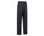 Mountain Warehouse Mens Waterproof Over Trousers Walking Rain Pants Hiking - Black