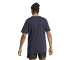 Adidas Men's Essentials Big Logo Tee / T-Shirt / Tshirt - Legend Ink/White