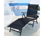 Gardeon Sun Lounge Outdoor Lounger Aluminium Folding Beach Chair Camping Patio