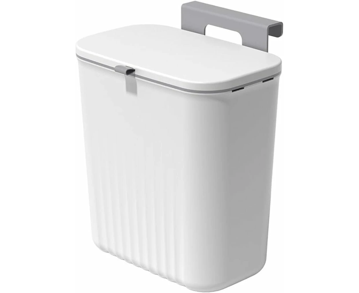 9L/2.4 Gallon Hanging Kitchen Trash Can/Waste Bin with Lid