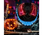 Halloween LED Mask, LED Purge Mask Glow in the Dark, LED Purge Mask 3 Flash Modes for Festival Cosplay Party Halloween Costume Adults Children