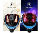 Halloween LED Mask, LED Purge Mask Glow in the Dark, LED Purge Mask 3 Flash Modes for Festival Cosplay Party Halloween Costume Adults Children