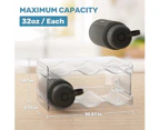 2 Tiers Stackable Water&Wine Bottle Organizer for Kitchen Pantry/Fridge/Cabinet