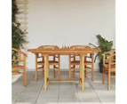 Extending Garden Table 110-160x80x75 cm Solid Wood Teak