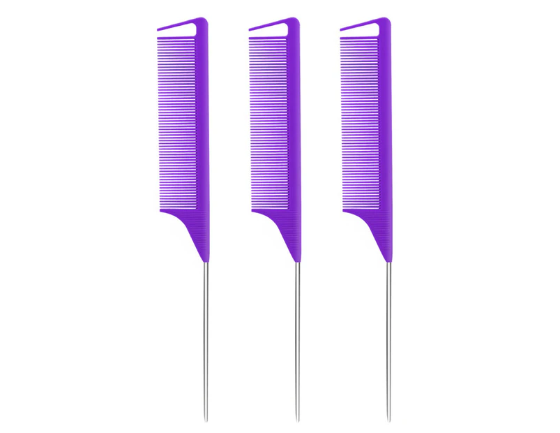 3pcs Women'S Hairdresser Styling Combs, Anti-Static Heat-Resistant Hairdressing Combs