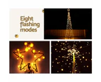 Jingle Jollys Solar Christmas Tree 3.6M Xmas Tree Decorations 8 Light Modes