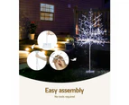 Jingle Jollys Solar Christmas Tree 1.5m Twigs 304 LED Lights Xmas Tree