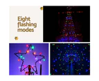 Jingle Jollys Solar Christmas Tree 3.6M 400 LED Xmas Tree Decor 8 Light Modes