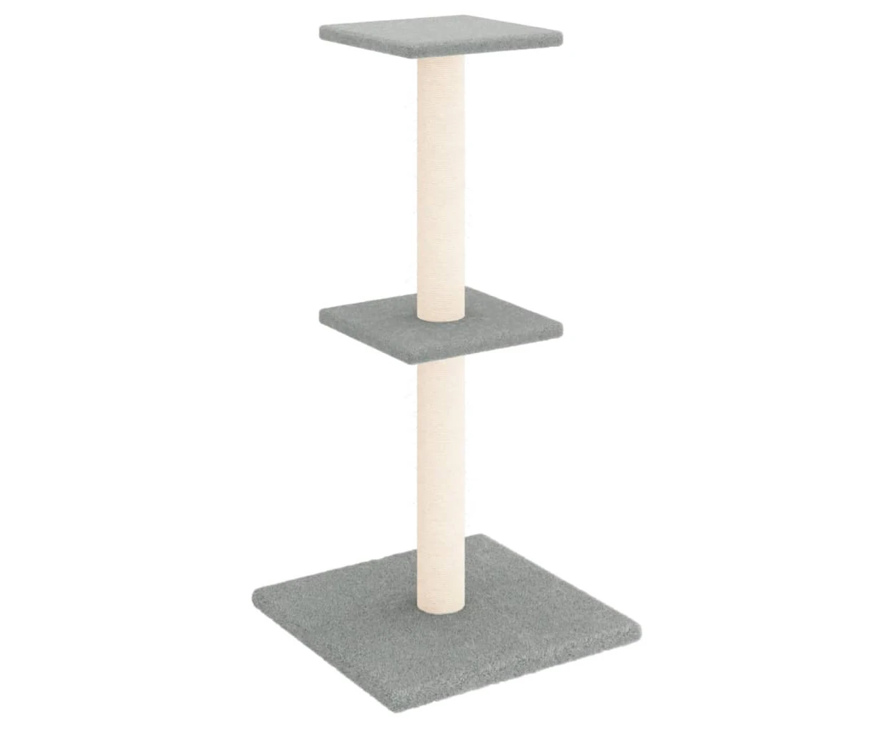 vidaXL Cat Tree with Sisal Scratching Posts Light Grey 73 cm