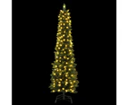 Jingle Jollys Christmas Tree 1.8m Pre-Lit 200 LED Lights Xmas Tree Decorations