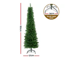 Jingle Jollys Christmas Tree 1.8m Pre-Lit 200 LED Lights Xmas Tree Decorations