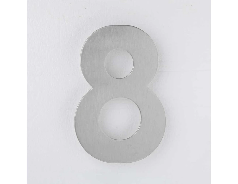 HANSDORF House Number - Stainless Steel - 150mm - 8