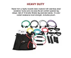 19PC Resistance Exercise Fitness Bands Tubes Kit Yoga Set