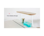 Kid2Youth - Desk Storage with Accessories Cedar/White - Aqua Green