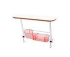 Kid2Youth - Desk Storage with Accessories White/MDF - Coral Red