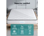 Dreamz Spring Mattress Bed Pocket Tight Top Foam Medium Firm King Single 20CM - White