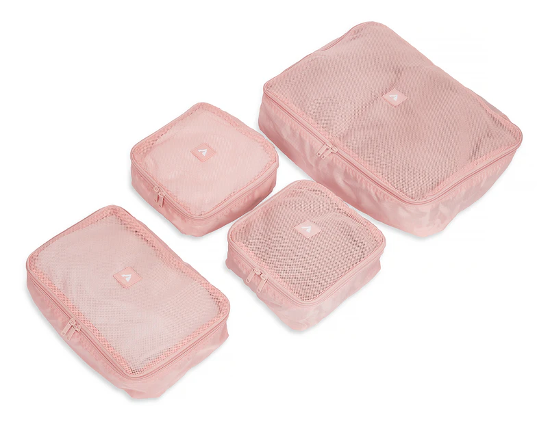 Travel Gear 4-Piece Packing Cubes Travel Set - Quartz Pink