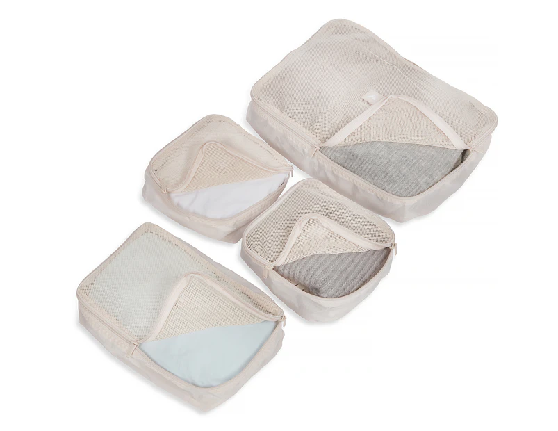 Travel Gear 4-Piece Packing Cubes Travel Set - Nude