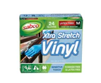 Sabco Xtra-Stretch Hi-Flex Vinyl Gloves 24 pack