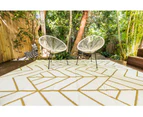 Outdoor Rug - Glamorous Metallic and Cream