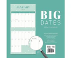 2024 Calendar BIG DATES Easy-to-See Square Wall, Paper Pocket CPB2 - Multi-colour
