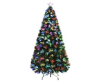 Christmas By SAS 1.8m Fibre Optic Christmas Tree 205 Tips Multicolour Lights & Star