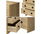 Oikiture Tallboy 6 Chest of Drawers Dresser Table Storage Cabinet Bedroom Wooden