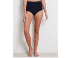 KATIES - Womens Swimwear - Navy Blue - Rusched Detail- Swim Brief - Bikini Bottoms - Swimmers - Beachwear - Swimsuit - Summer - Women's Clothing - Navy