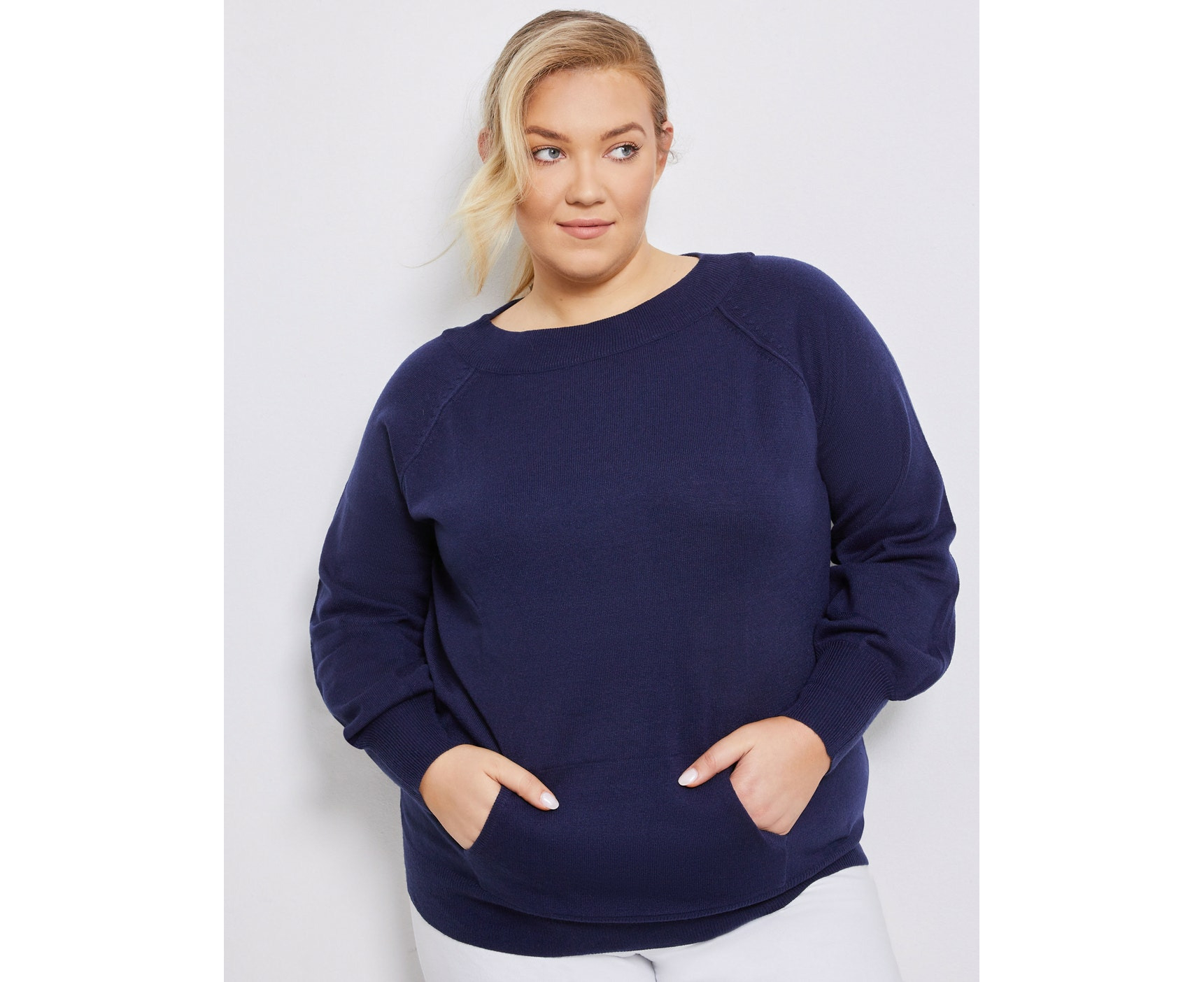 Plus size navy outlet jumper