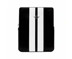 Mini Cooper Stripes Leather Sleeve Case for All Apple iPad Black White