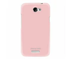 Metal-Slim HTC One X / XL UV Coating Hard Plastic Case - Pink