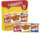 Arnott's Shapes Cheeselovers Variety Multipack 15 Pack 375g