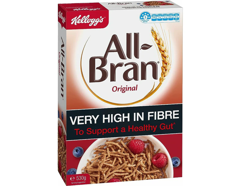 Kellogg's All-Bran Original High Fibre Breakfast Cereal, 530g