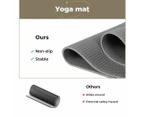 Centra Yoga Mat Non Slip 5mm Exercise Mats Fitness Sports Workout Mat 183X83cm