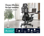 ALFORDSON Ergonomic Office Chair Mesh Executive Seat Work Computer Gaming Black