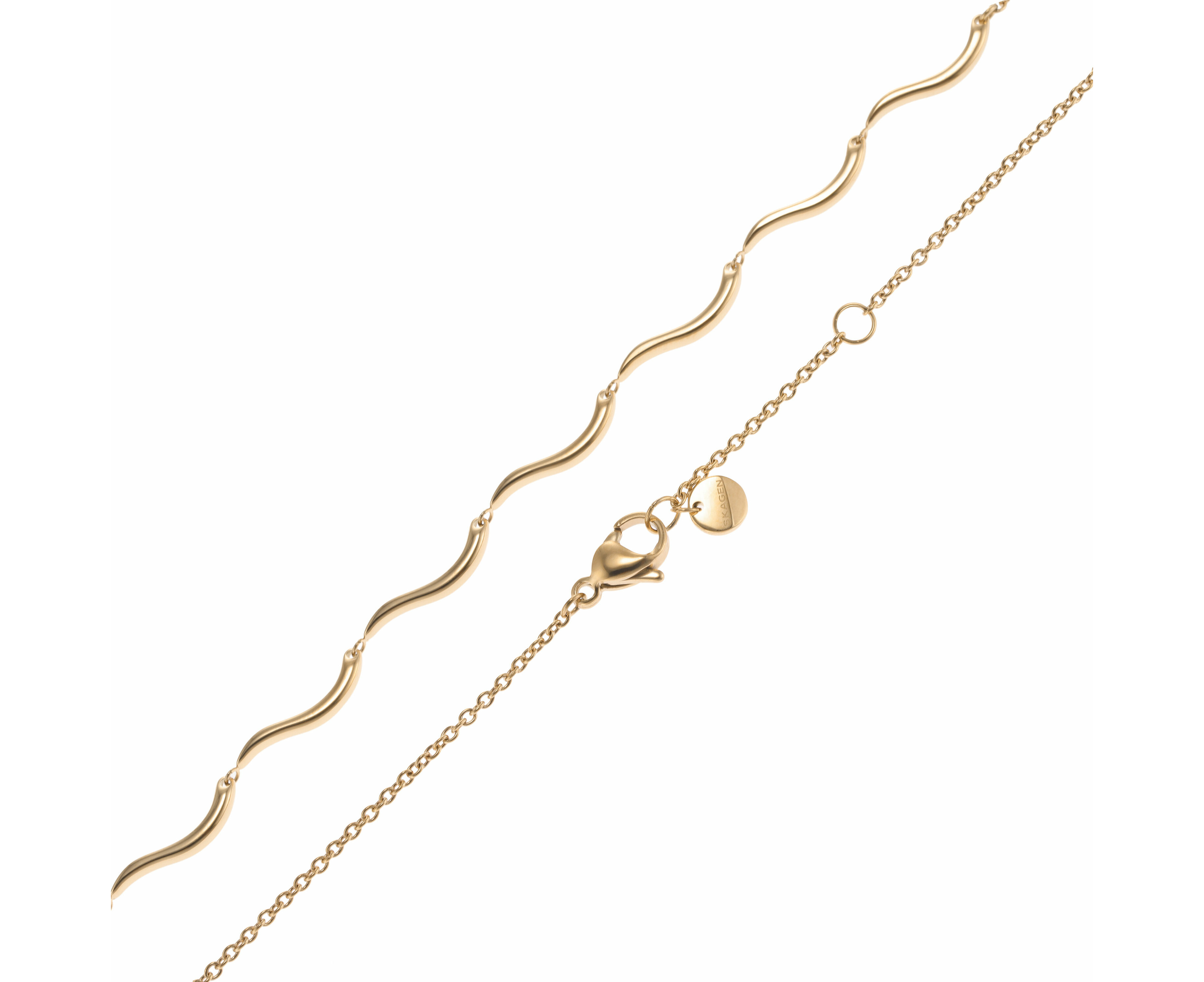 Skagen Agnethe Gold Necklace SKJ1746710 | M.catch.com.au