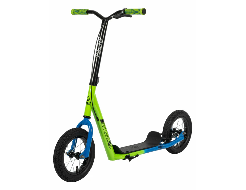 Avoca 12" Freestyle Kids Scooter Green/Blue