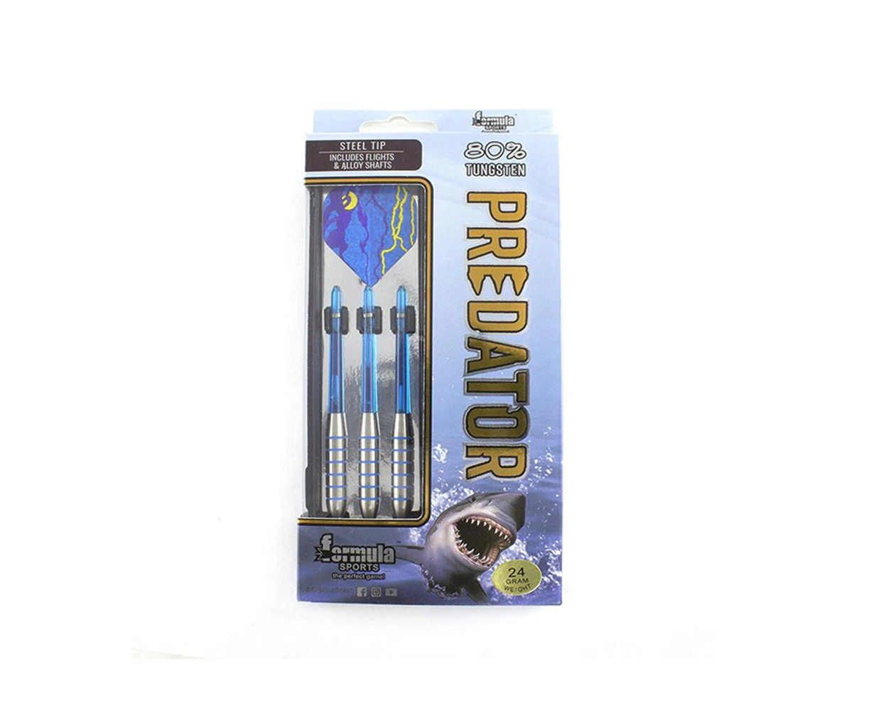 Formula Sports 24g Predator 80% Tungsten Dart Barrel/Shaft wHolographic Flights