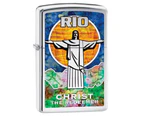 Zippo Christ the Redeemer Genuine Chrome Fusion Finish Cigar Cigarette Lighter