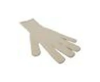 White Cashmere Knitted Hands Mitten Mens Gloves - White