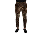 Leopard Print Pants by Dolce & Gabbana - Brown