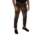 Leopard Print Pants by Dolce & Gabbana - Brown