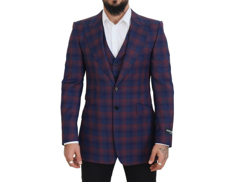 Dolce & Gabbana 2 Piece Suit Jacket and Vest - Purple