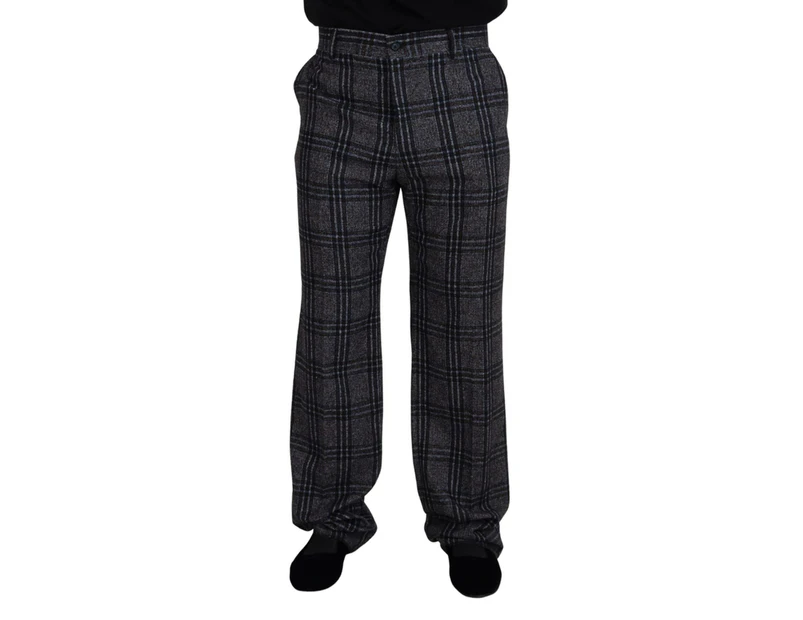 New with Tags Dolce & Gabbana Checkered Pants - Gray