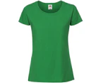 Fruit Of The Loom Womens Fit Ringspun Premium Tshirt (Kelly Green) - RW5975