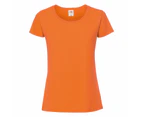 Fruit Of The Loom Womens Fit Ringspun Premium Tshirt (Orange) - RW5975